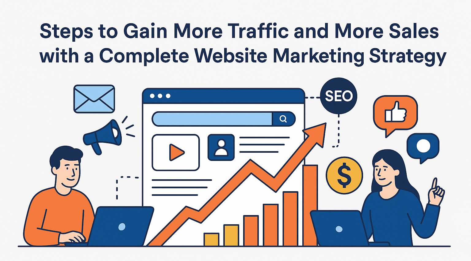 Steps to Gain More Traffic and More Sales with a Complete Website Marketing Strategy